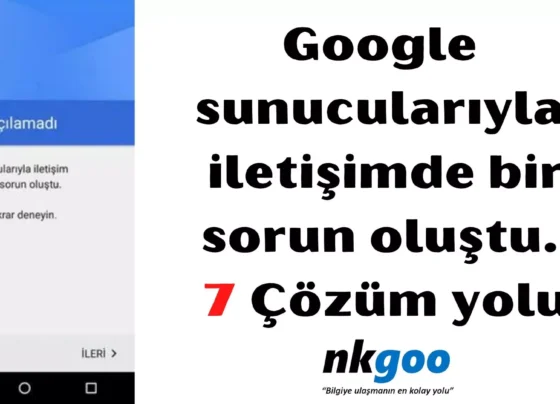 Google sunuculariyla iletisimde bir sorun olustu