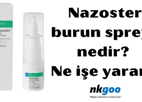 Nazoster burun spreyi