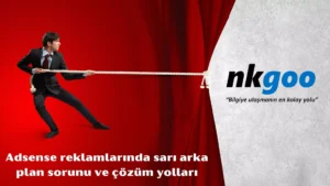 adsense reklamlarinda sari arka plan 