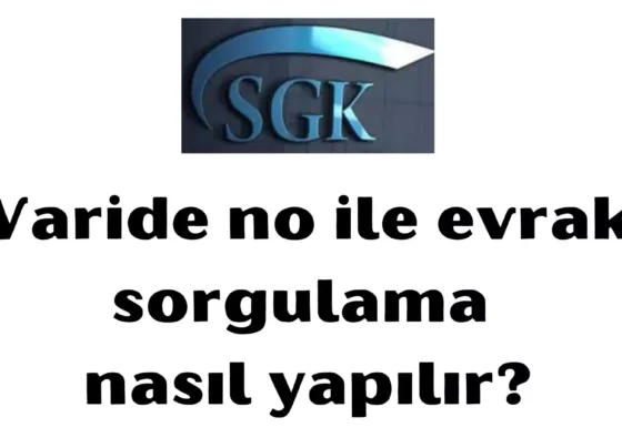 Varide no ile evrak sorgulama