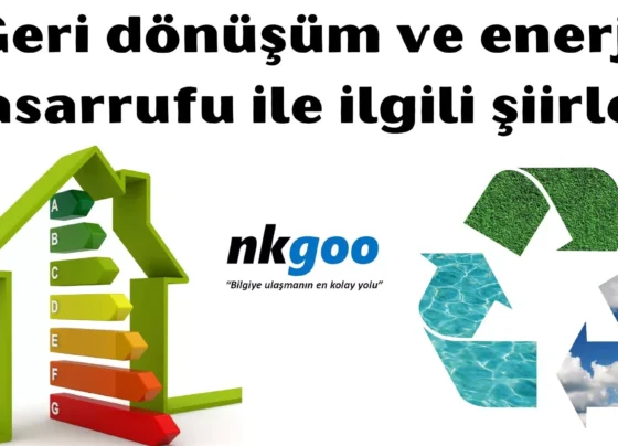 geri donusum ve enerji tasarrufu ile ilgili siir