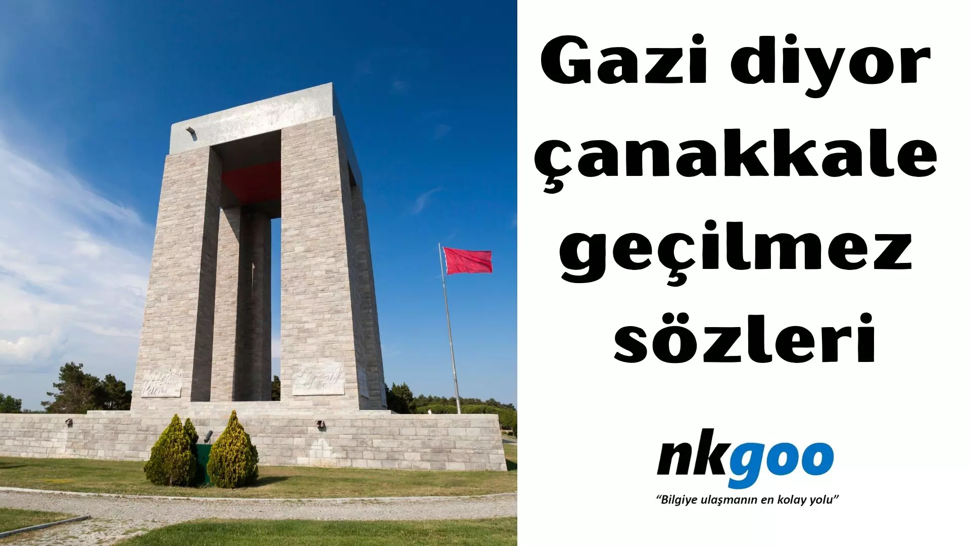 Gazi diyor çanakkale geçilmez sözleri