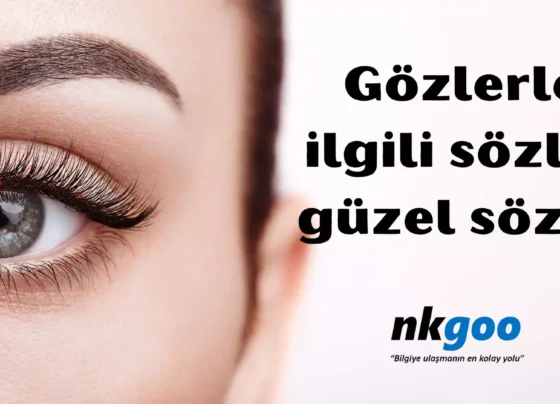 Gözlerle ilgili sözler