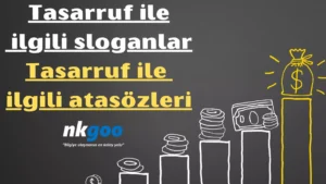 Tasarruf ile ilgili sloganlar 