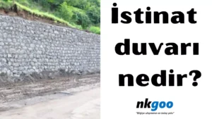 İstinat duvarı nedir 