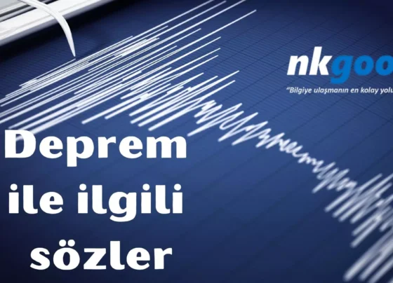 deprem ile ilgili sözler