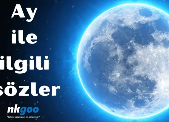 Ay ile ilgili sözler