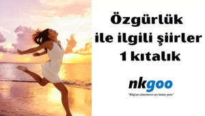 Özgürlük ile ilgili şiirler 1 kıtalık