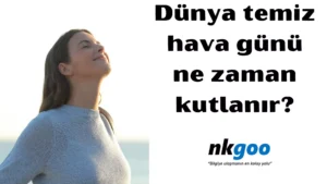 dünya temiz hava günü 